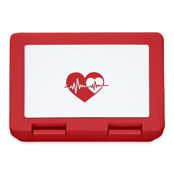 Extra Heartbeat Inside Women Pregnancy Announcemen - Lunchbox - red - Front