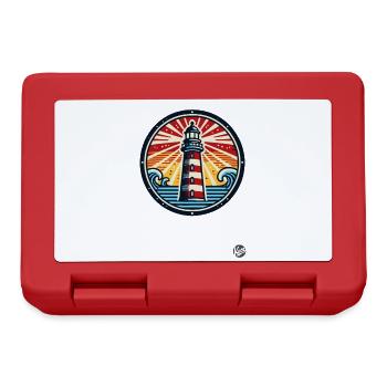 Der wundervolle Leuchtturm - Brotdose - Rot - Vorne