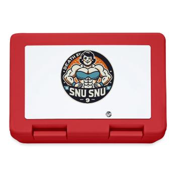 Strong Bodybuilding Woman: "Death by Snu Snu" - Lunchbox - red - Front