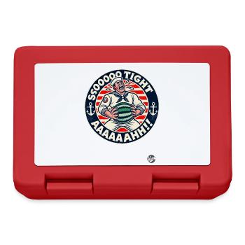 Weeping sailor with bowler hat: It's so tight! - Lunchbox - red - Front