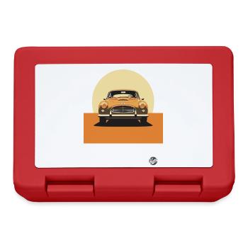 Minimalist Classic Car Design - Lunchbox - red - Front