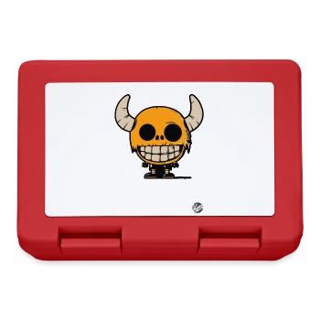 Skull Boy from Hell Design - Lunchbox - red - Front