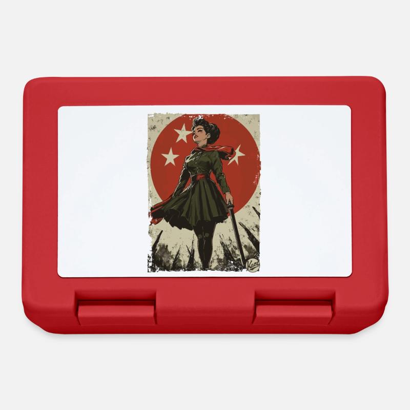 Vintage Socialisme Communisme Propagande - Boîte à goûter - rouge