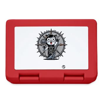 Metal cat, we trust in Death Metal - Lunchbox - red - Front