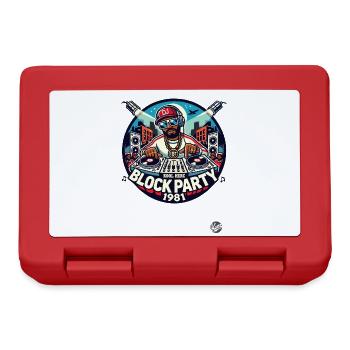 Hip-Hop DJ Block Party des années 1980 - Boîte à goûter - rouge - Devant