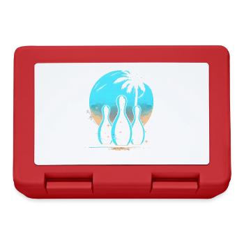 Oldschool Bowling - Lunchbox - red - Front