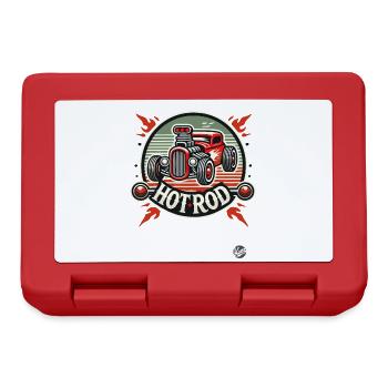 Flaming Hot Rod Muscle Car - Lunchbox - red - Front