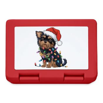 Affenpinscher Christmas Lights Xmas Dogs Gifts - Brotdose - Rot - Vorne