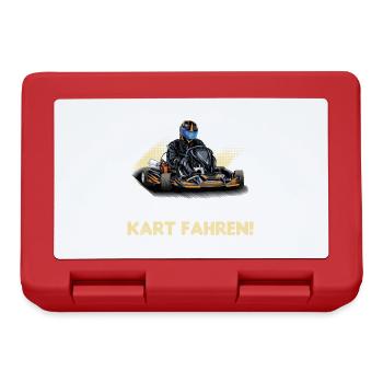 À l’écart, je dois aller au kart ! | Kart de course - Boîte à goûter - rouge - Devant