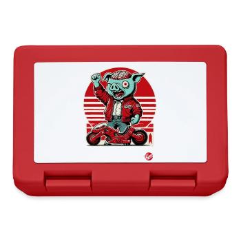 Kaneda Pigira Japanisches Cyborg-Schwein-Motorrad - Brotdose - Rot - Vorne