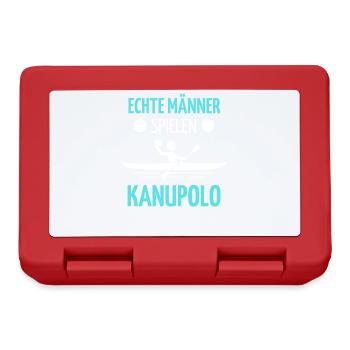 Kanupolo Spruch Tshirt | Kanu-Polo Design | - Brotdose - Rot - Vorne