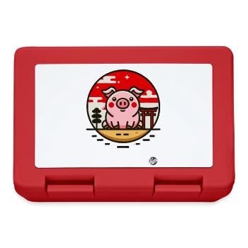 A pig in Japan - Lunchbox - red - Front