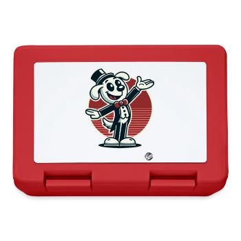 Retro cartoon dog as director and entertainer - Lunchbox - red - Front