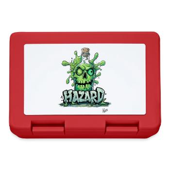 Danger! Poison Bottle with Skull - Lunchbox - red - Front