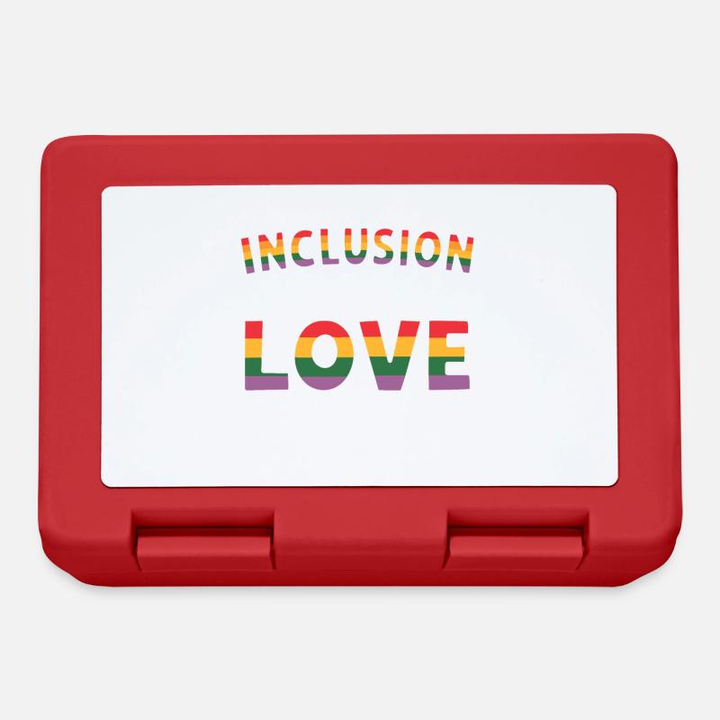 Inklusion ist meine Liebe Sprachlehrerin - Brotdose - Rot
