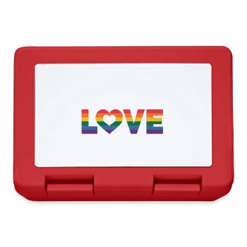 Inklusion ist meine Liebe Sprachlehrerin - Brotdose - Rot - Vorne