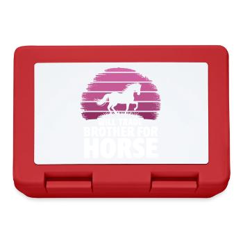 Échangera son frère contre des Horse Girls - Boîte à goûter - rouge - Devant
