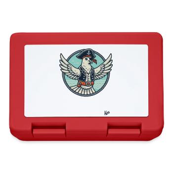 Legendary Pirate Dove with Eye Patch - Lunchbox - red - Front