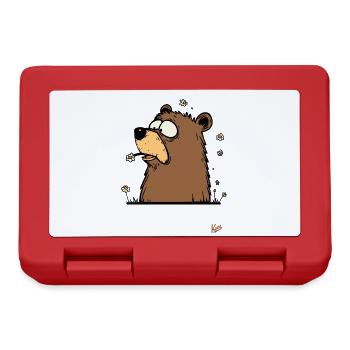 The funny chamomile flower bear - Lunchbox - red - Front