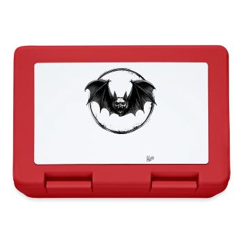 Creepy Horror Bat - Lunchbox - red - Front