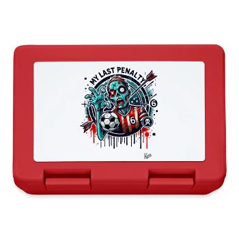 Mein letzter Elfmeter, Zombie-Fußball - Brotdose - Rot - Vorne