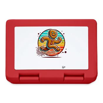 Run away gingerbread man - Lunchbox - red - Front