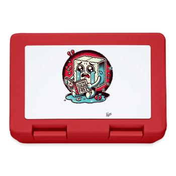 Weeping Sugar Cube: Life Without Sugar - Lunchbox - red - Front