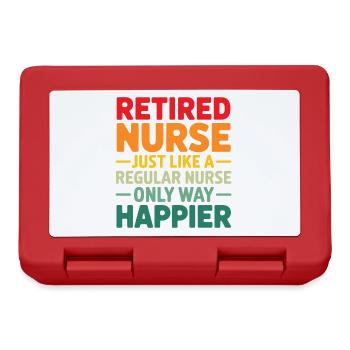 Retired Nurse just like a regular nurse only way h - Lunchbox - red - Front