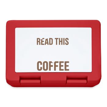 If you can read this bring me coffee Lover funny j - Lunchbox - red - Front