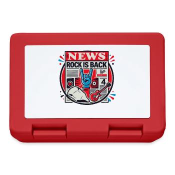 Newspaper News: Rock music is back - Lunchbox - red - Front