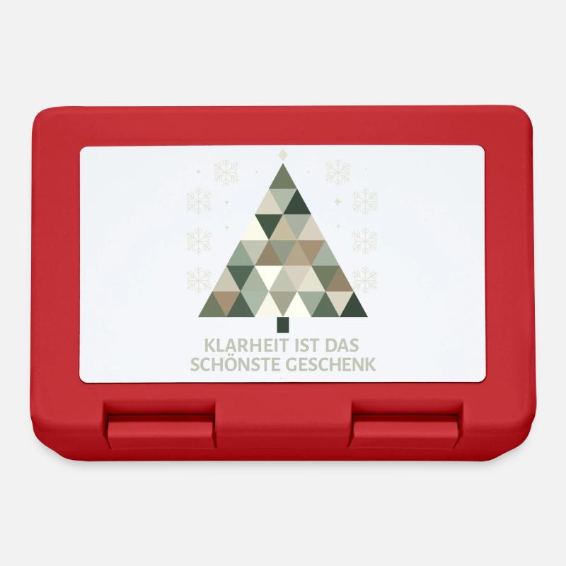 Minimalist Christmas tree: Simple elegance - Lunchbox - red