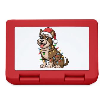 Irish Terrier Christmas Lights Xmas Dogs Gifts - Lunchbox - red - Front