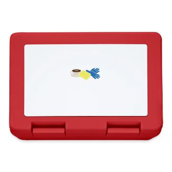 Coffee Scrubs And Rubber Gloves Nursing Nurses - Lunchbox - red - Front
