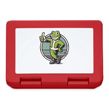 Pouce en l’air grenouille cool - Boîte à goûter - rouge - Devant