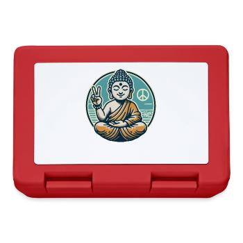Signe de paix pour Bouddha de la paix - Boîte à goûter - rouge - Devant