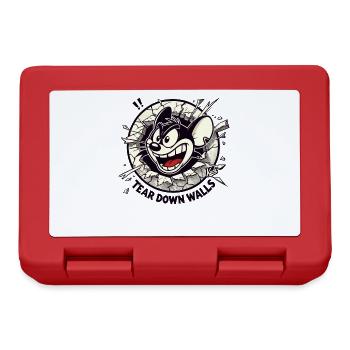 Intense and dynamic mouse wants to tear down walls - Lunchbox - red - Front