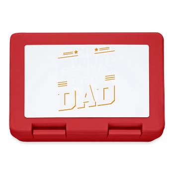 Ma pom-pom girl préférée m’appelle papa cheer dad - Boîte à goûter - rouge - Devant