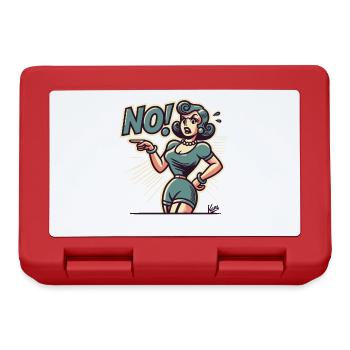 La femme dit non ! - Boîte à goûter - rouge - Devant