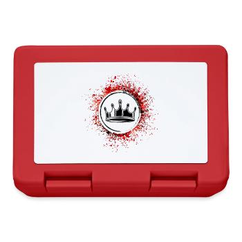 Crown Silhouette Icon - Lunchbox - red - Front