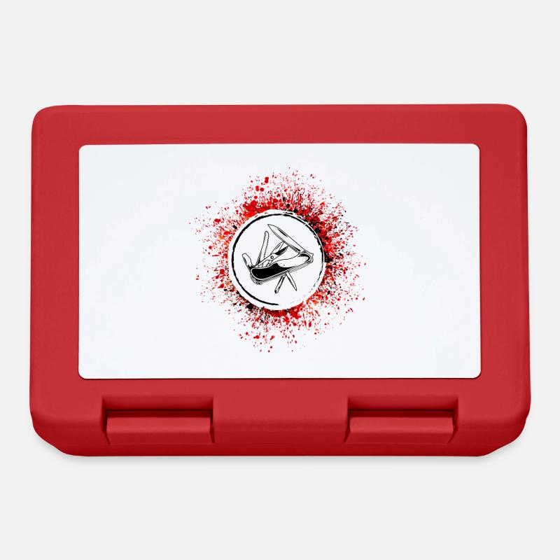 Taschenmesser Symbol - Brotdose - Rot