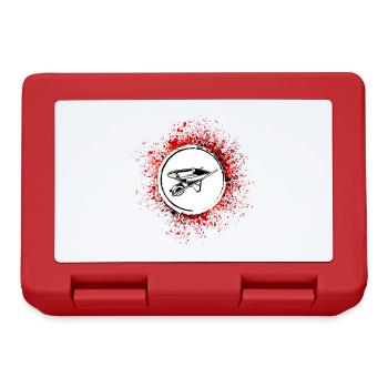 Schubkarre Symbol - Brotdose - Rot - Vorne