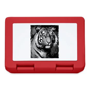 Portrait de tigre - Boîte à goûter - rouge - Devant