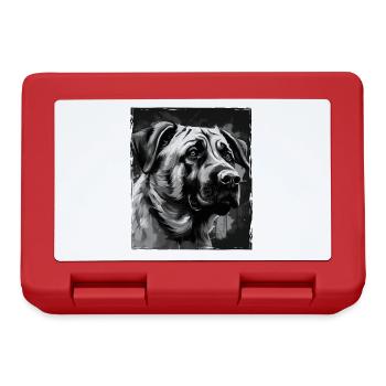 Kangal Hund Porträt - Brotdose - Rot - Vorne