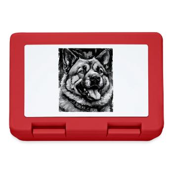 Akita Dog Portrait - Lunchbox - red - Front