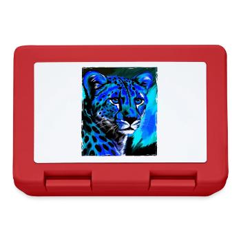 Portrait de guépard - Boîte à goûter - rouge - Devant