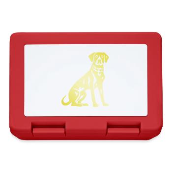 Dalmatian Dog Silhouette - Lunchbox - red - Front