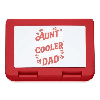 My Aunt Is Definitely Cooler Than My Dad Gifts - Brotdose - Rot - Vorne