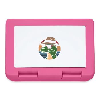 Echsperte Echspertin Lustiger Wortwitz Reptilien - Brotdose - Pink - Vorne
