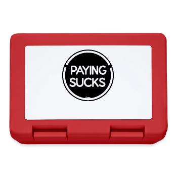 Paying is stupid - Lunchbox - red - Front