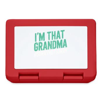 Ich bin diese Oma, tut mir leid, nicht leid - Brotdose - Rot - Vorne